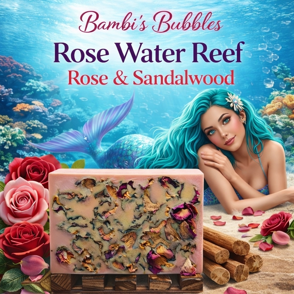 Last One!  Summer Blends Shea Butter 4oz Bar Rose Water Reef